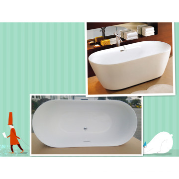 Upc 67" Oval Double Slipper Freestanding Soaking Bath Tub